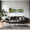 Tranquil Pond Vista Living Room Demo