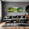 Tranquil Pond Vista Living Room Demo