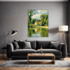 Tranquil Pond Vista Living Room Demo