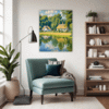 Tranquil Pond Vista Living Room Demo