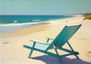 Minimalist Seascape Beach Art for Tranquil Escape