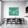 Tranquil Water Lotus Dining Room Demo