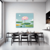 Tranquil Water Lotus Dining Room Demo
