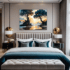 Trees on Misty Beach Bedroom Demo