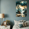 Trees on Misty Beach Bedroom Demo