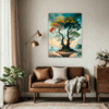 Trees on Misty Beach Bedroom Demo