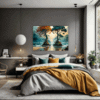 Trees on Misty Beach Bedroom Demo