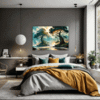 Trees on Misty Beach Bedroom Demo