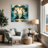 Trees on Misty Beach Bedroom Demo