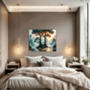 Trees on Misty Beach Bedroom Demo