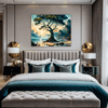 Trees on Misty Beach Bedroom Demo