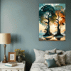 Trees on Misty Beach Bedroom Demo