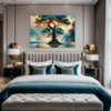 Trees on Misty Beach Bedroom Demo