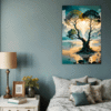 Trees on Misty Beach Bedroom Demo
