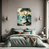 Trees on Misty Beach Bedroom Demo