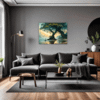 Trees on Misty Beach Living Room Demo