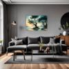 Trees on Misty Beach Living Room Demo