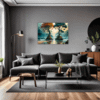 Trees on Misty Beach Living Room Demo