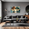 Trees on Misty Beach Living Room Demo