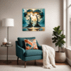 Trees on Misty Beach Living Room Demo