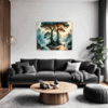 Trees on Misty Beach Living Room Demo