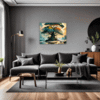 Trees on Misty Beach Living Room Demo