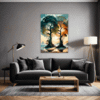 Trees on Misty Beach Living Room Demo