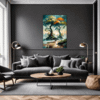 Trees on Misty Beach Living Room Demo