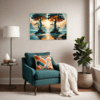 Trees on Misty Beach Living Room Demo