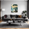 Trees on Misty Beach Living Room Demo