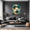 Trees on Misty Beach Living Room Demo