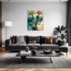Trees on Misty Beach Living Room Demo