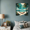 Tropical Beach Hammock Bedroom Demo