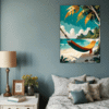 Tropical Beach Hammock Bedroom Demo