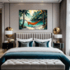 Tropical Beach Hammock Bedroom Demo