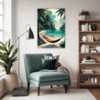 Tropical Beach Hammock Living Room Demo
