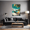Tropical Beach Hammock Living Room Demo