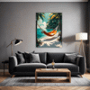 Tropical Beach Hammock Living Room Demo