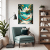 Tropical Beach Hammock Living Room Demo