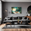 Tropical Beach Hammock Living Room Demo