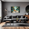 Tropical Beach Hammock Living Room Demo