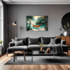 Tropical Beach Hammock Living Room Demo