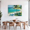 Tropical Seaside Dining Room Demo