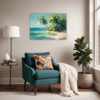 Tropical Seaside Living Room Demo
