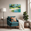 Tropical Seaside Living Room Demo
