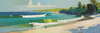 Minimalist Tropical Seaside Landscape Art Print