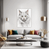 Turkish Angora Cat  Living Room Demo