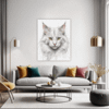 Turkish Angora Cat  Living Room Demo