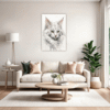 Turkish Angora Cat  Living Room Demo
