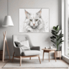 Turkish Angora Cat  Living Room Demo